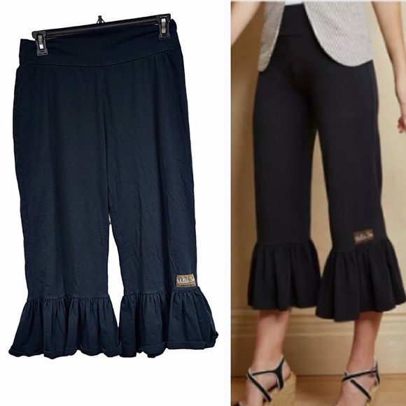 Matilda Jane Black Ruffle-Hem Knit Pants - Picture 7 of 11